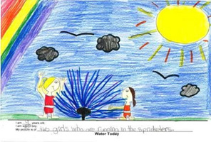 Child's Drawing of The Science of Water